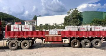 松原 芝麻灰花岗岩地铺石出货日常