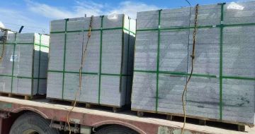 松原 芝麻白花岗岩地铺石装车日常