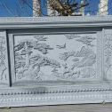 松原 芝麻白大型照壁，屏风，影壁