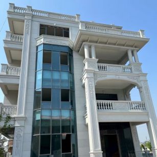 松原 白麻花岗岩别墅外墙干挂效果展示