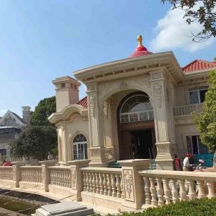 松原 黄金麻花岗岩欧式别墅