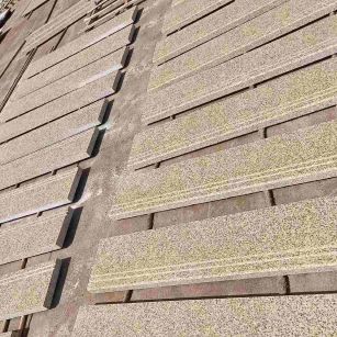 松原 黄金麻花岗岩光面楼梯踏步