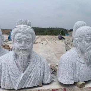 松原 白麻花岗岩石材人物立体雕刻