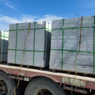 松原 芝麻白花岗岩地铺石装车日常