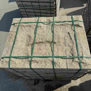 松原 黄金麻花岗岩石材自然面蘑菇石成品