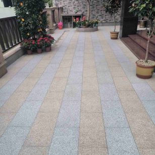 松原 黄金麻白麻荔枝面庭院铺装展示