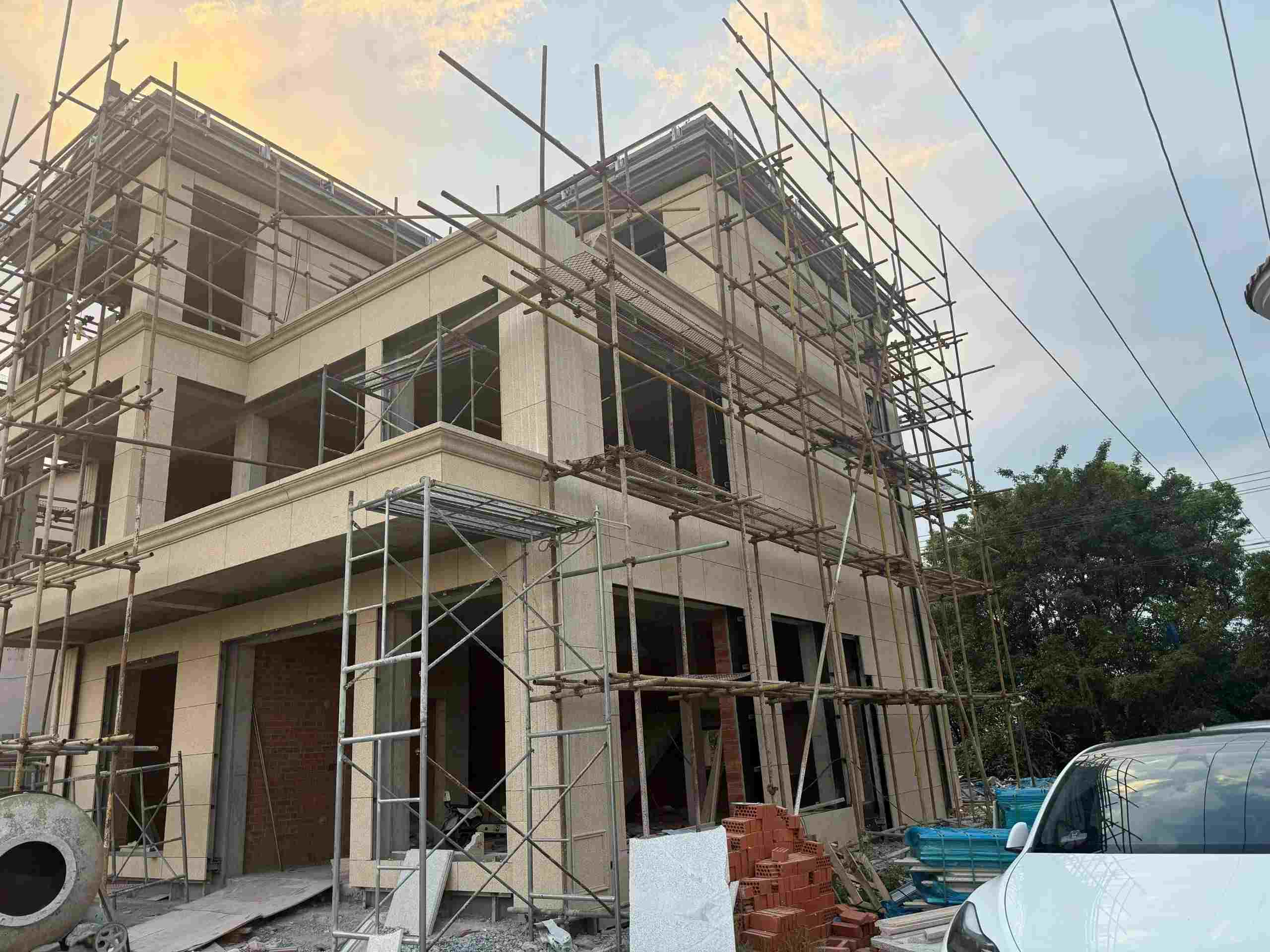 松原 黄金麻荔枝面花岗岩外墙干挂