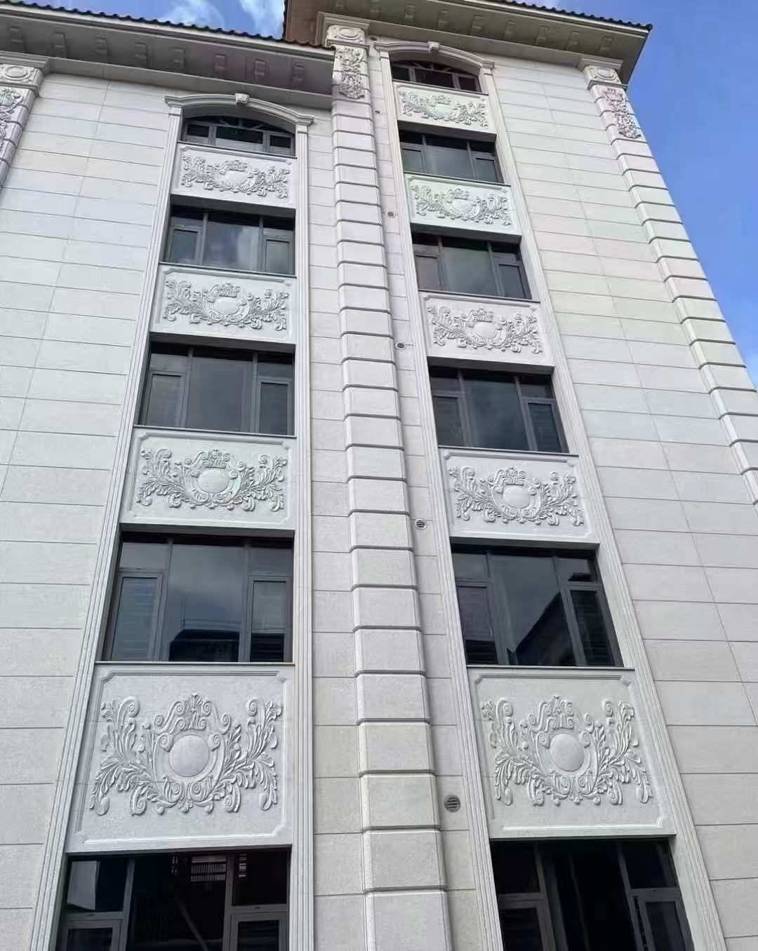 松原 白麻荔枝面花岗岩别墅外墙干挂