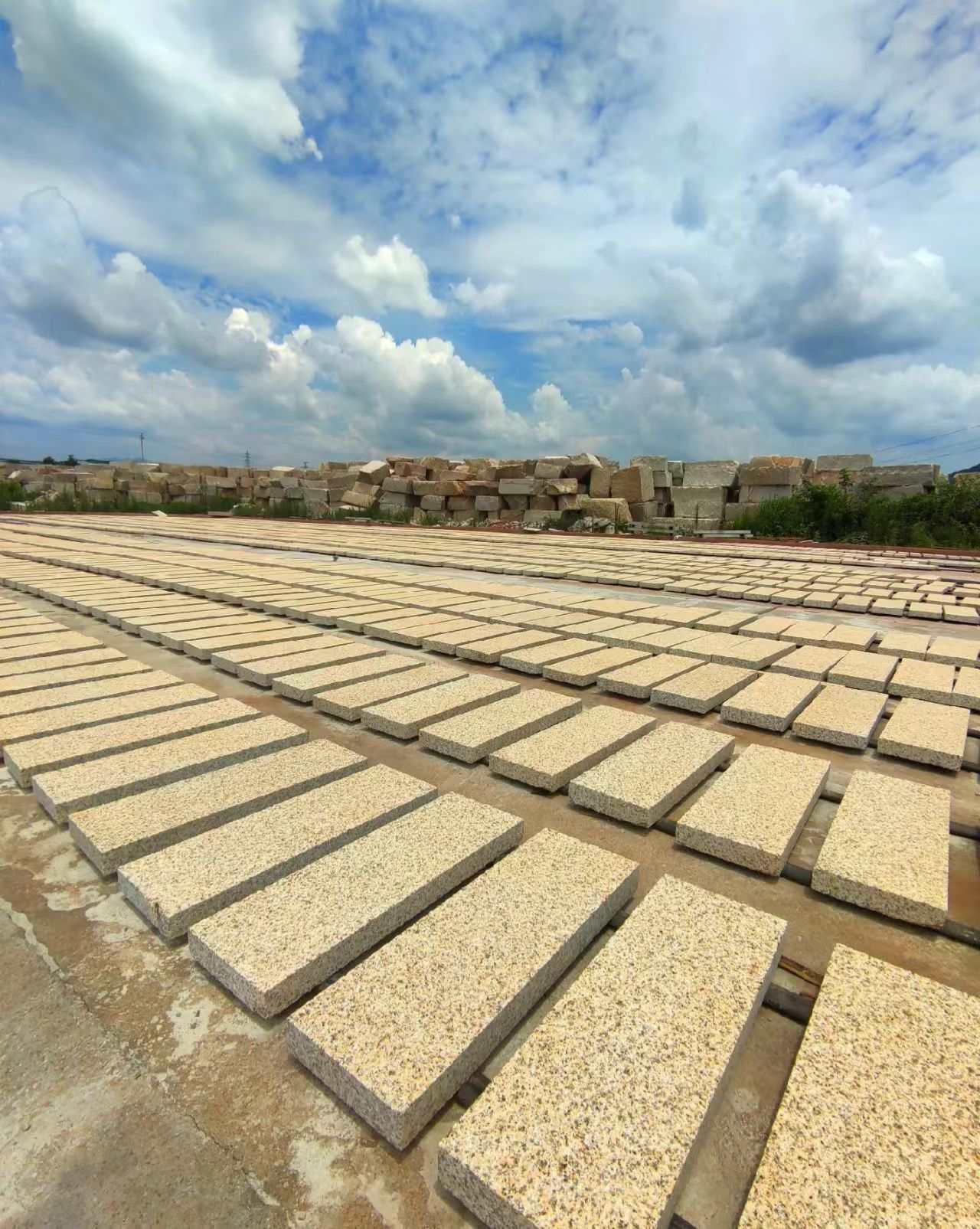 松原 黄金麻花岗岩荔枝面地铺石防护中