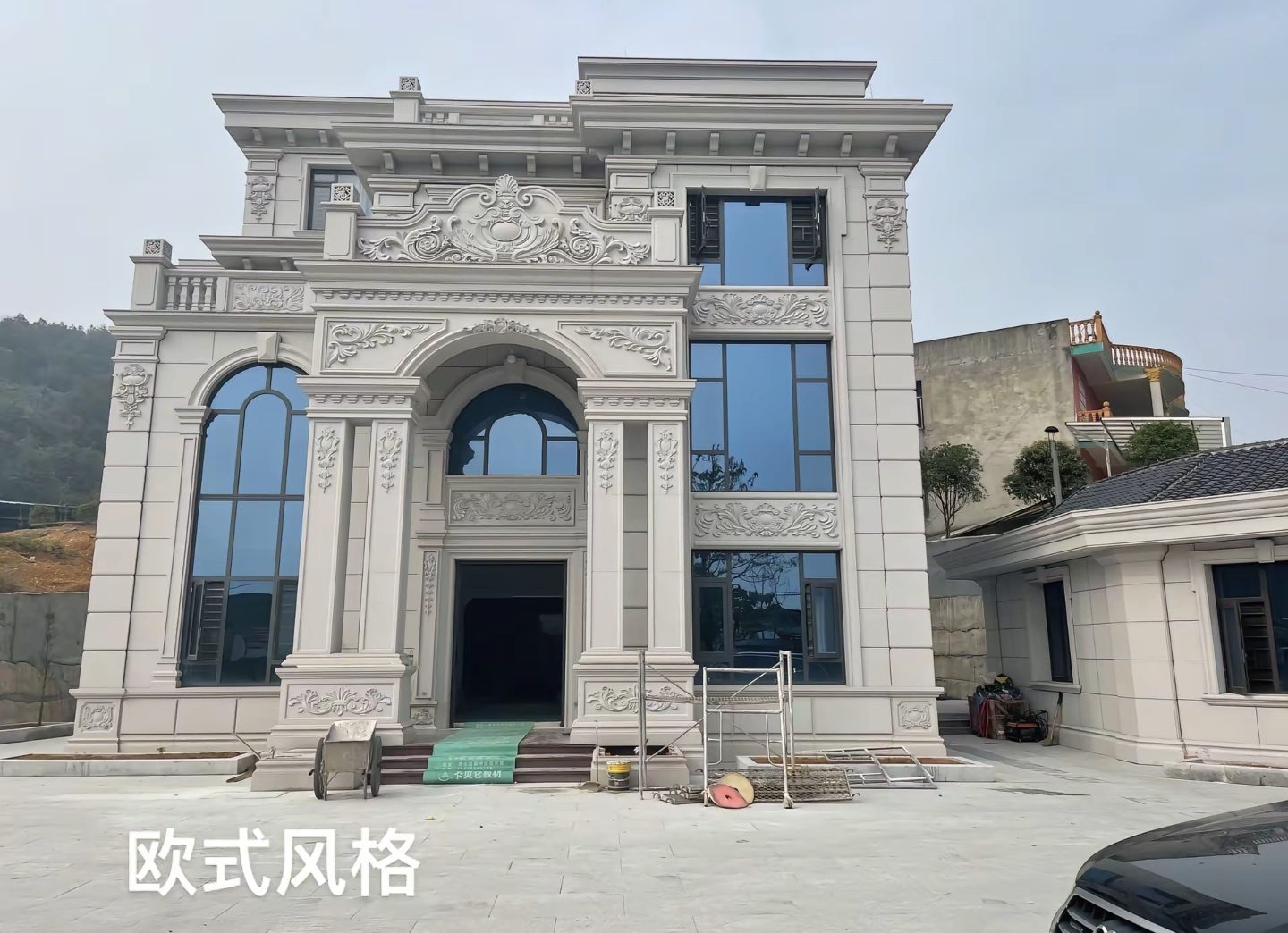 松原 白麻花岗岩别墅外墙干挂