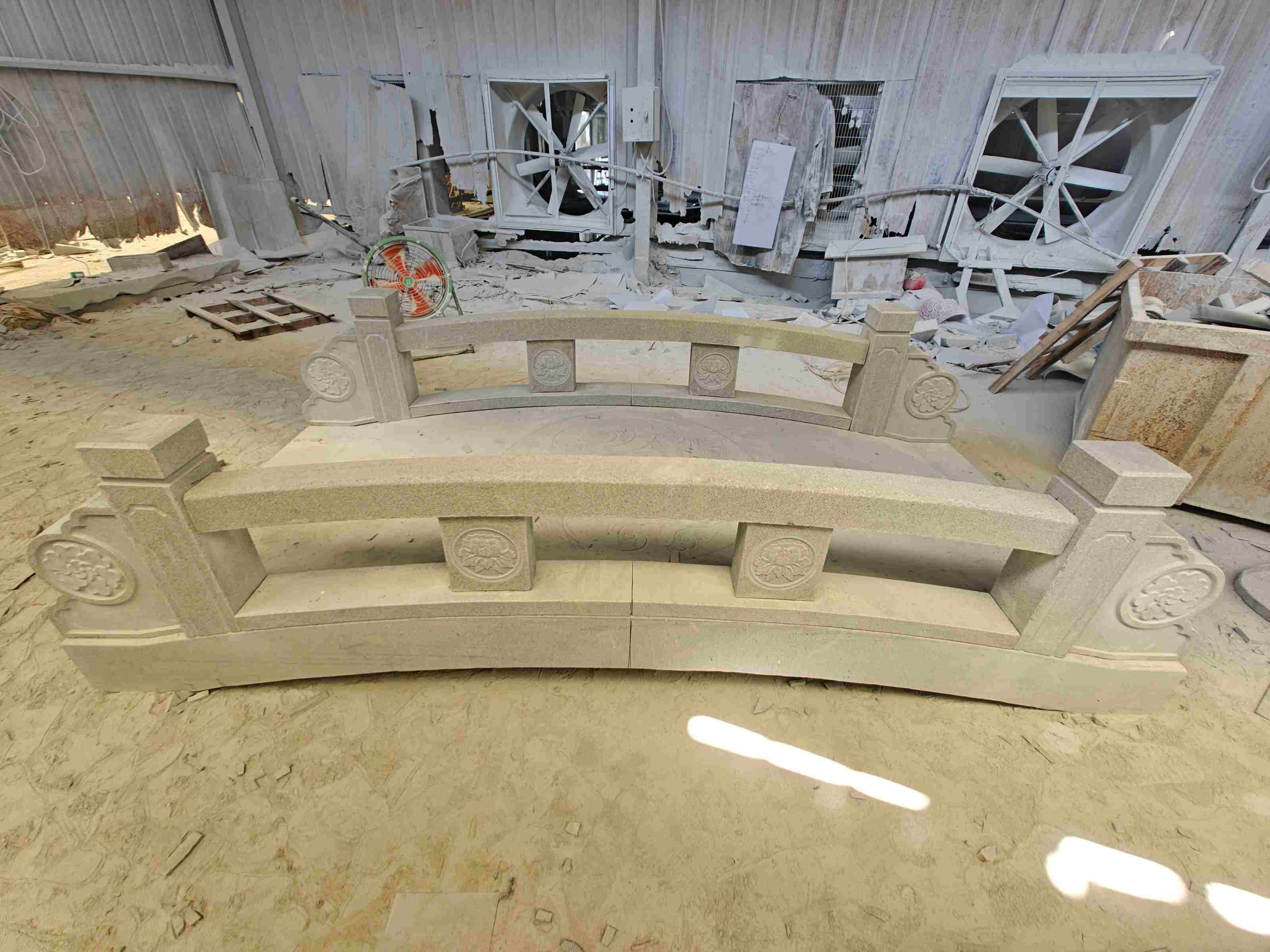 松原 芝麻灰花岗岩异形加工-拱桥，石桥