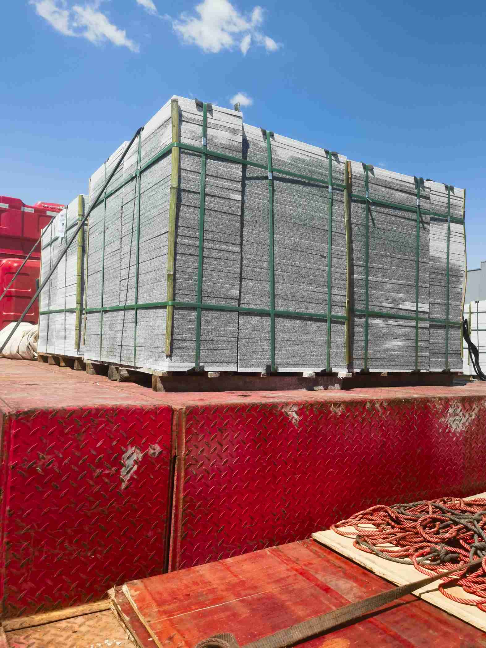 松原 芝麻白火烧规格板地铺石300*600/600*600