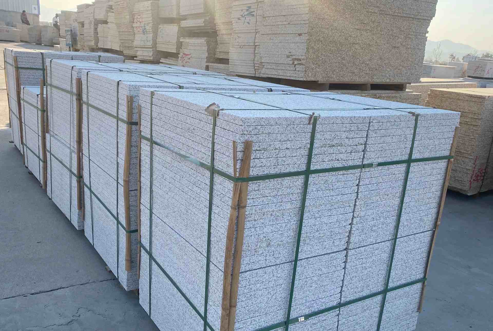 松原 白麻花岗岩荔枝面地铺石